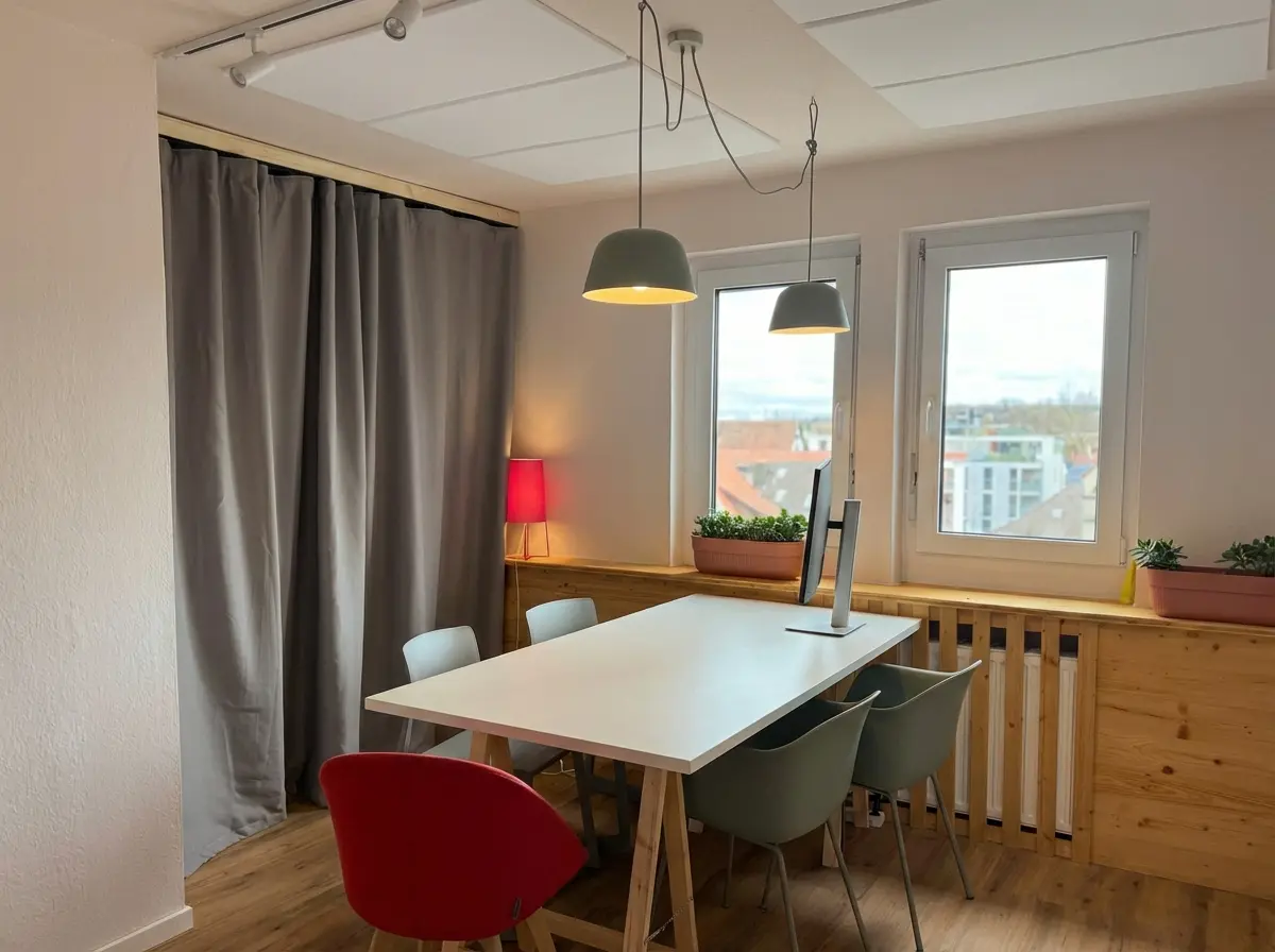 Meetingraum und Lounge im BUERORAMA Coworking Ravensburg