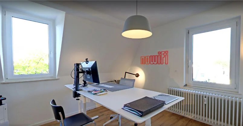 Helles Büro im BUERORAMA Coworking Ravensburg – zentrale Lage in der Innenstadt