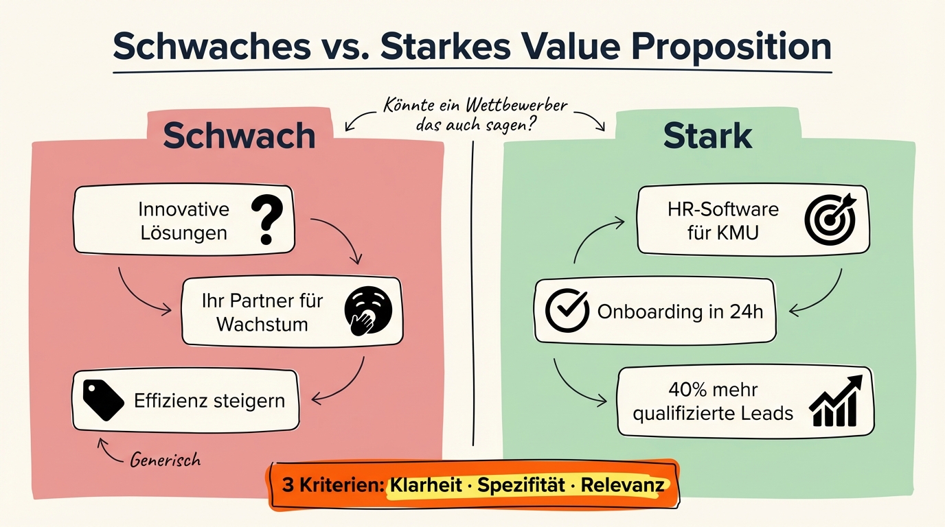 Value Proposition Beispiele B2B: 12 Wertversprechen analysiert