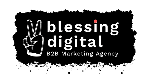 Logo Blessing Digital 2023 querformat wbg home